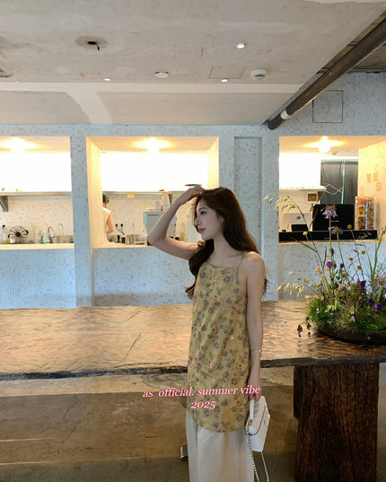 AS OFFICIAL Embroidered Jacquard Cut-Out Slip Dress