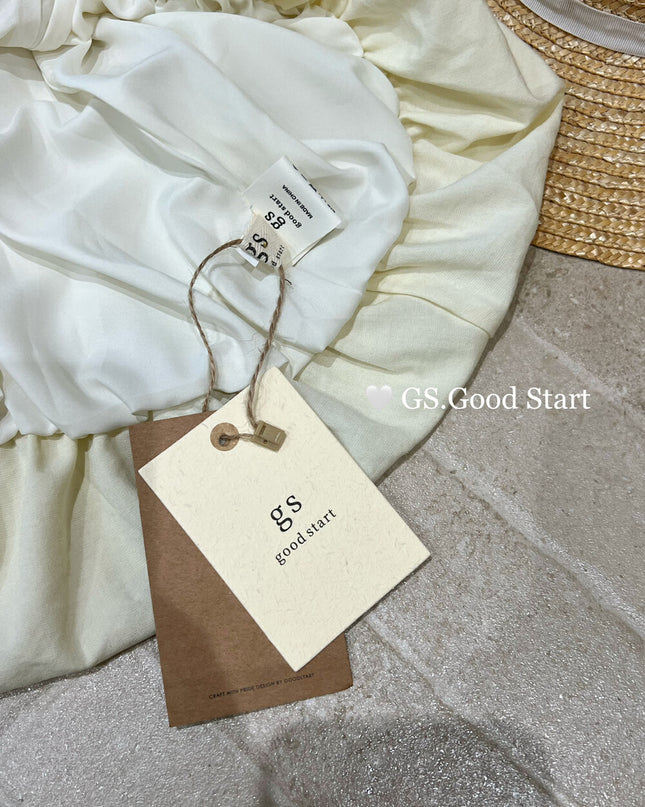 GS.GOOD START Sweet Youthful Bubble Hem Cami Top
