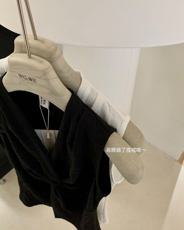 WGWE Twist Detail Top & Wide-Leg Trousers