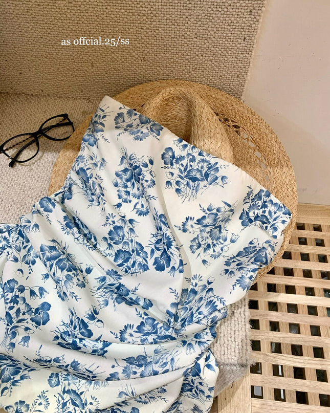 AS OFFICIAL Ruched Floral Strapless Vacation Top