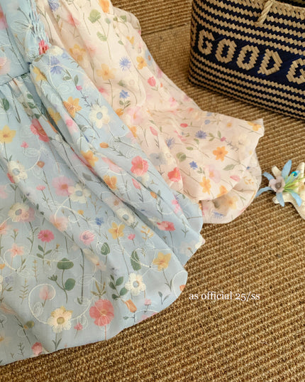 AS OFFICIAL Sugar Rush – Floral Puff Sleeve Peplum Blouse
