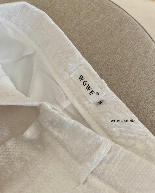 WGWE Twist Detail Top & Wide-Leg Trousers