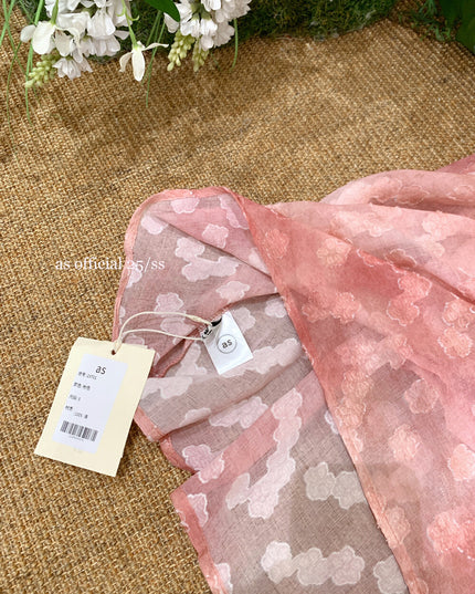 AS OFFICIAL Floral Ruched Puff Sleeve Dress