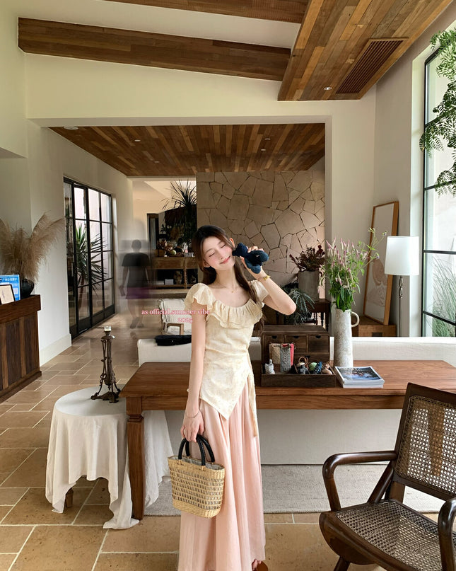 AS OFFICIAL Cloud Soft Crinkle Wide Leg Pants
