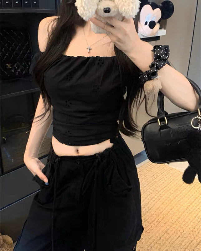 WGWE French Style Off-Shoulder Top