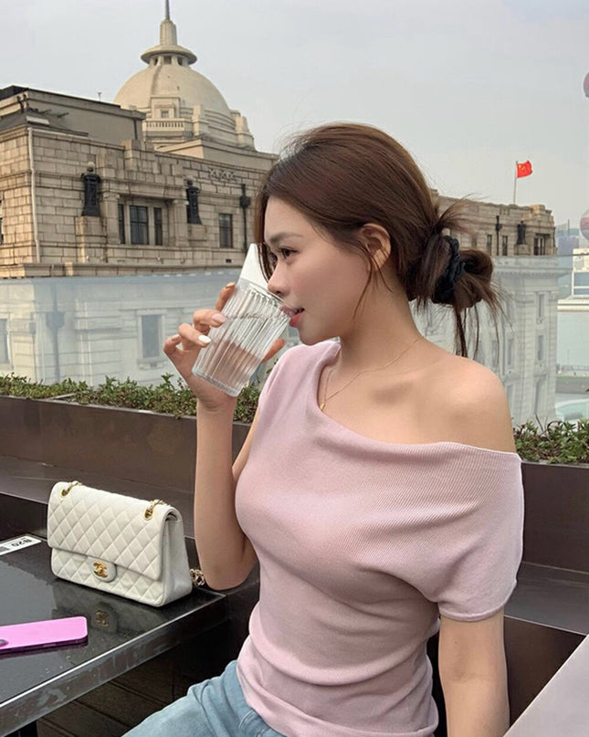 WGWE Soft Drape Asymmetric Top