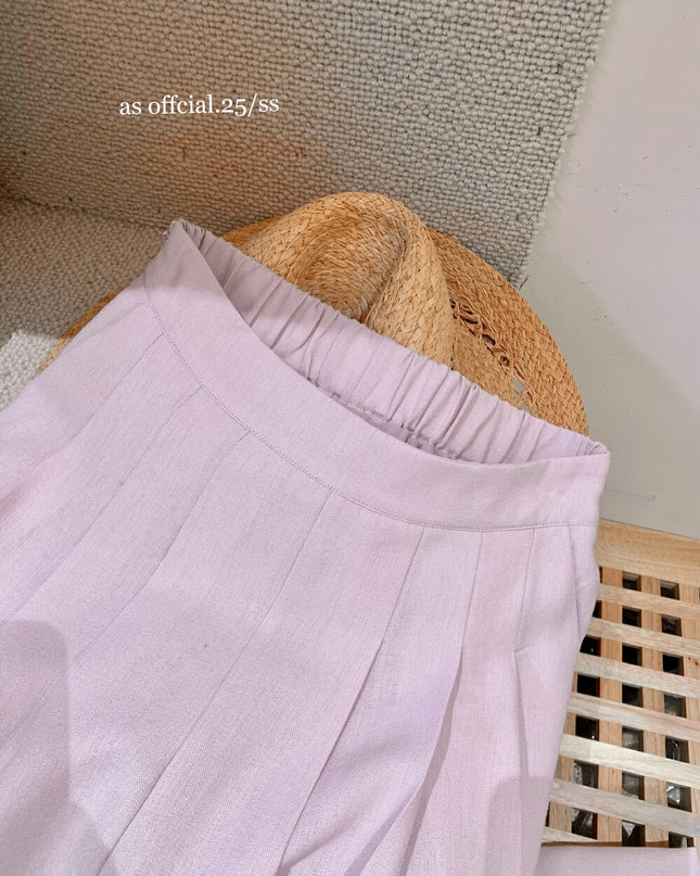 AS OFFICIAL Relaxed Draped Wide-Leg Pants