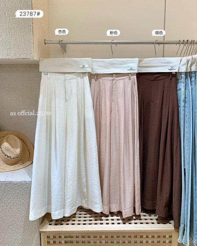 AS OFFICIAL Cloud Soft Crinkle Wide Leg Pants
