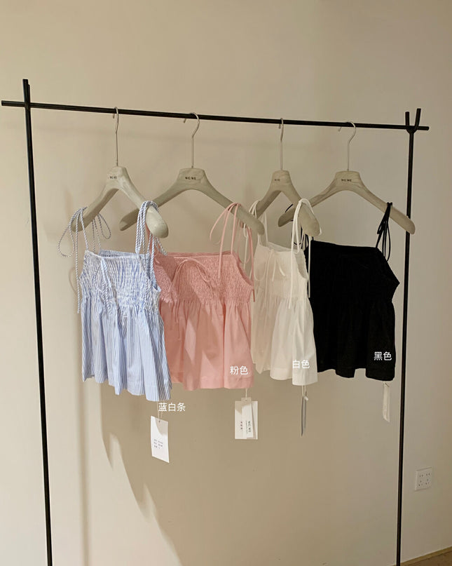 WGWE Bow Tie Slim-Fit Crop Cami