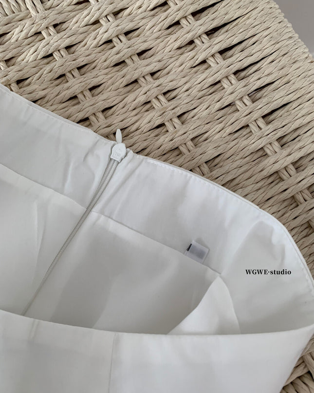 Puff Sleeve Tie-Front Crop Top + Mini Skirt Set