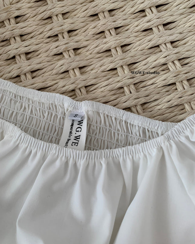 Puff Sleeve Tie-Front Crop Top + Mini Skirt Set