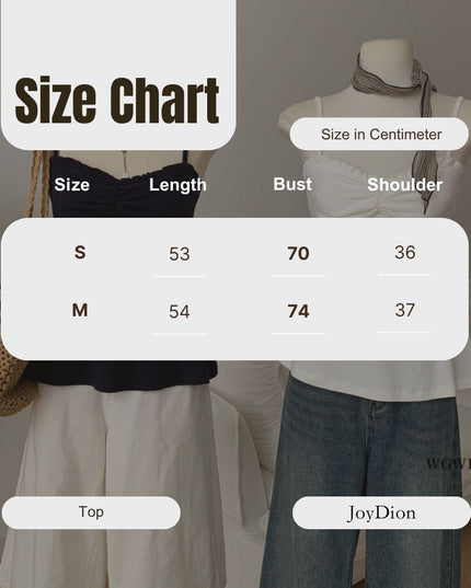 WGWE Crush-Inspired Ruched Butterfly Strap Cami Top