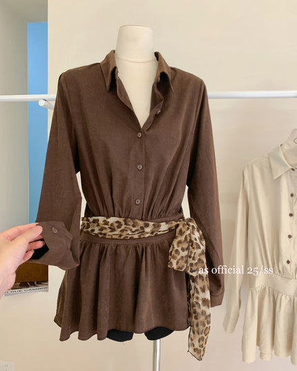 AS OFFICIAL Sweet Utility Miu-Style Dress (With Belt)