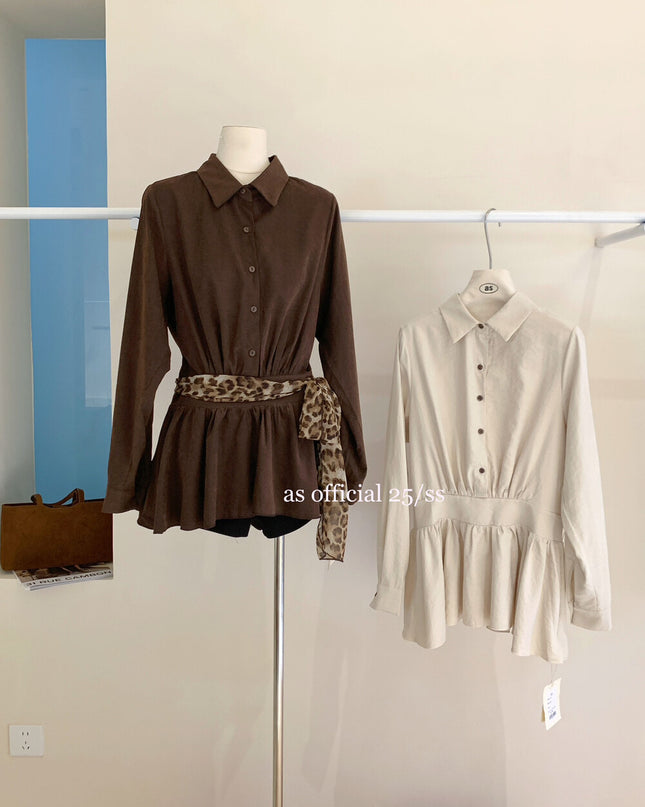 AS OFFICIAL Sweet Utility Miu-Style Dress (With Belt)