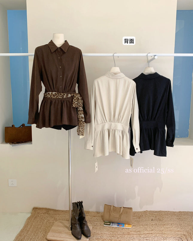 AS OFFICIAL Sweet Utility Miu-Style Dress (With Belt)