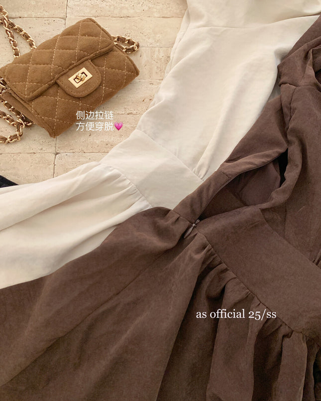 AS OFFICIAL Sweet Utility Miu-Style Dress (With Belt)