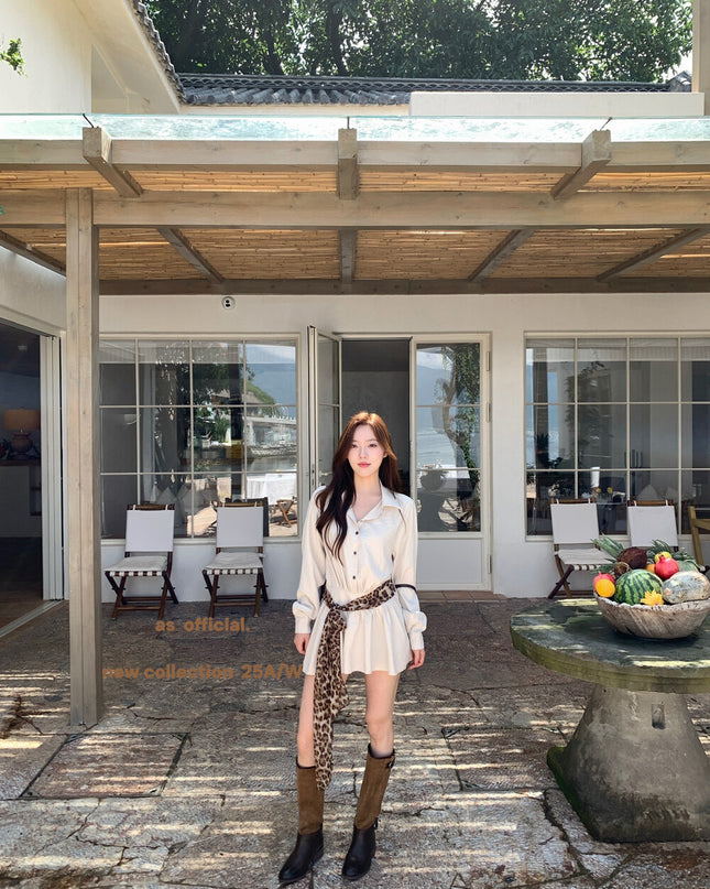 AS OFFICIAL Sweet Utility Miu-Style Dress (With Belt)