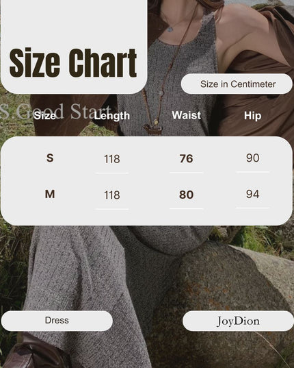 GS.GOOD START Layered Knit Hollow Vest Dress