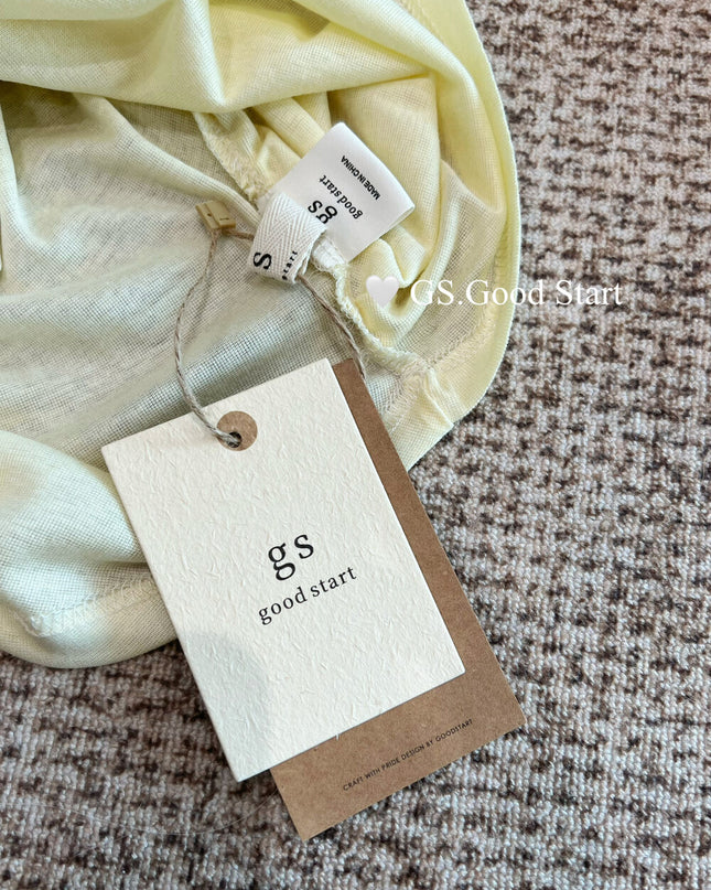 GS.GOOD START Lace Vest + Sun-Proof Outer Top Two-Piece Set