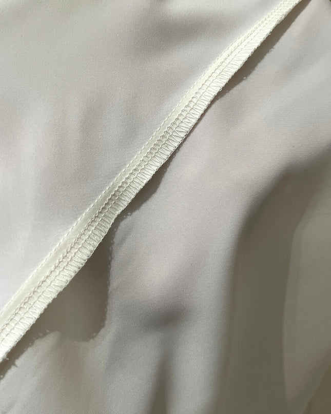 SE GENTLE SUN Elegant French Cowl Neck Satin Blouse