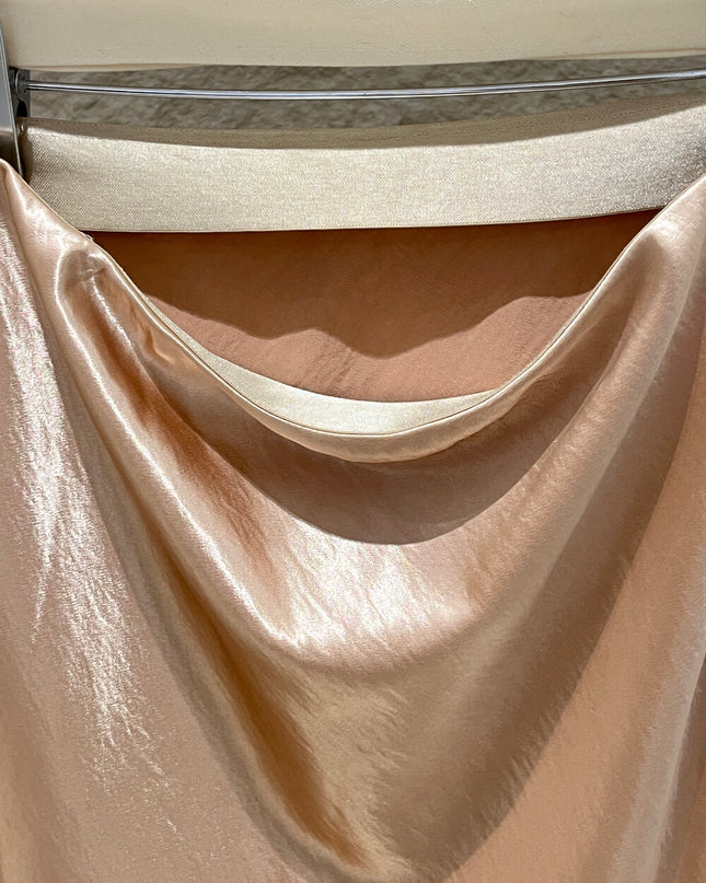 SE GENTLE SUN Elegant Satin Midi Skirt
