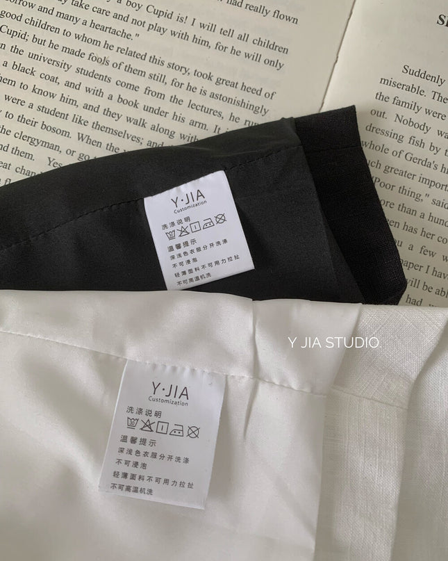 Y.JIA Old Money Lace-Trim Vest + Pleated Skirt Set