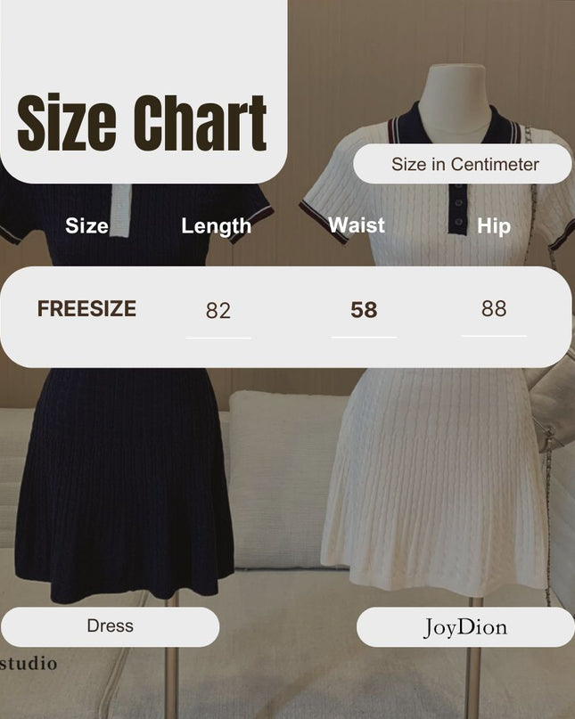 WGWE Embroidered Cable Knit Dress
