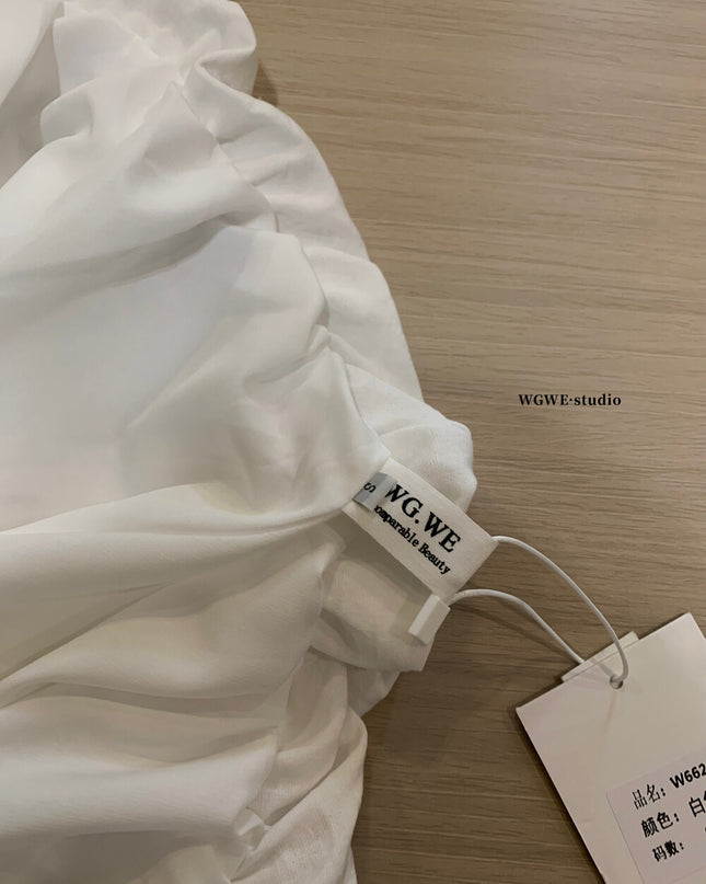 WGWE Korean-Style Sleeveless Cami Top with Statement Bow