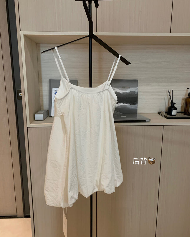 WGWE Korean-Style Sleeveless Cami Top with Statement Bow