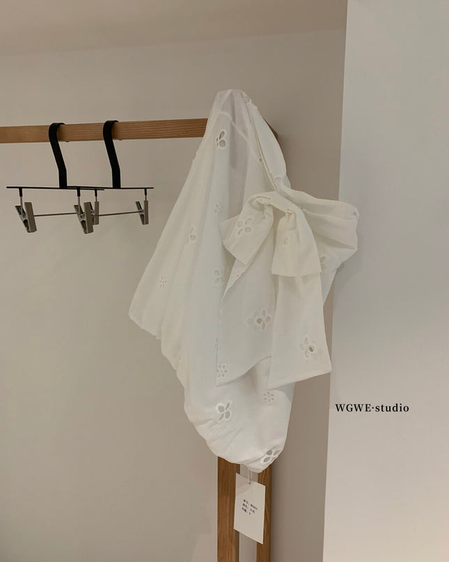 WGWE Sweet & Elegant Strapless Puff Blouse