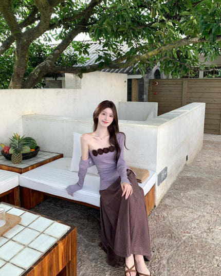 AS OFFICIAL Corset-Look Strapless Top + Bolero Two-Piece Set