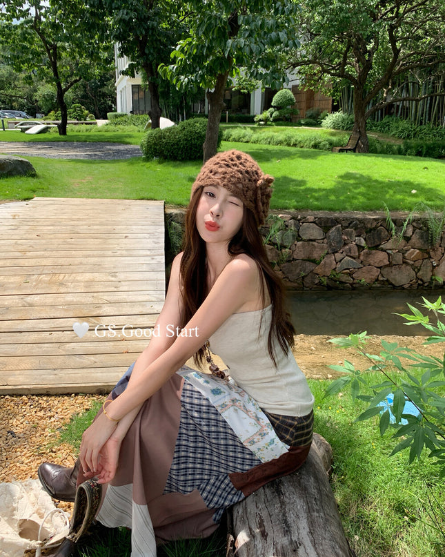 GS.GOOD START Essential Knit Tube Top