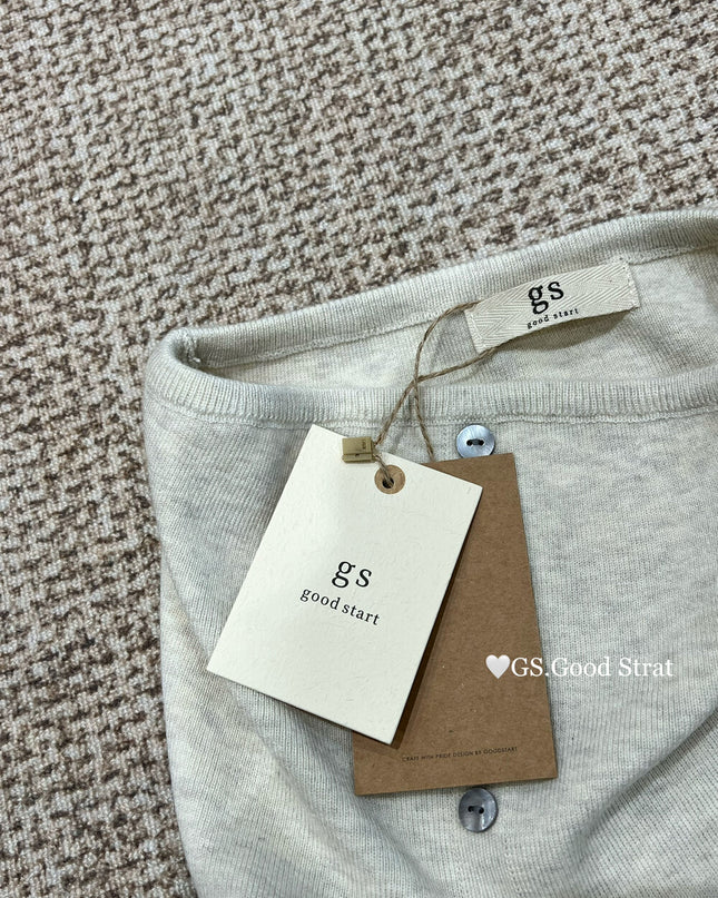 GS.GOOD START Essential Knit Tube Top