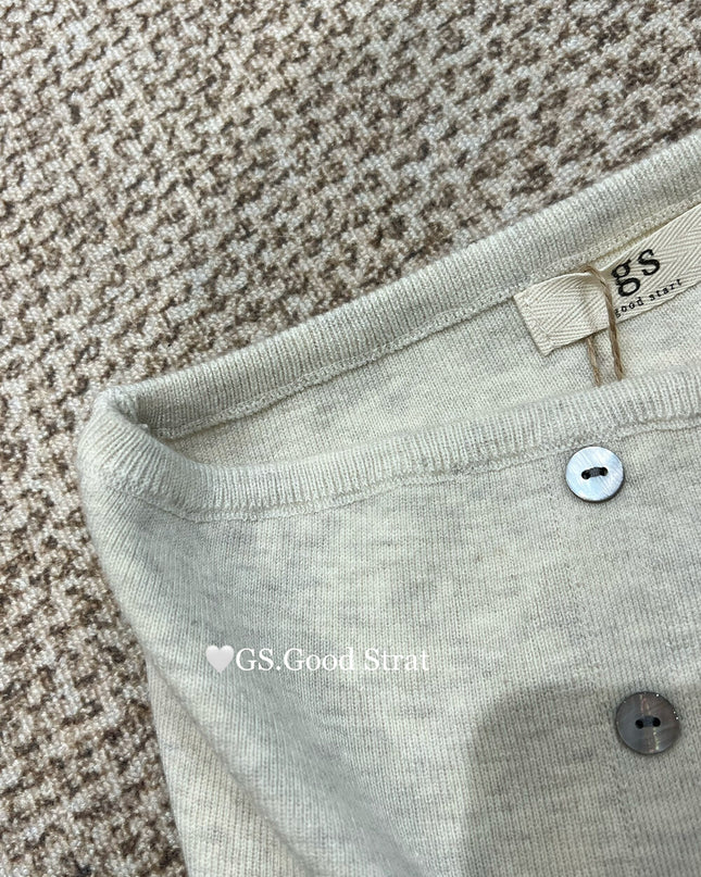 GS.GOOD START Essential Knit Tube Top
