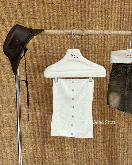 GS.GOOD START Essential Knit Tube Top