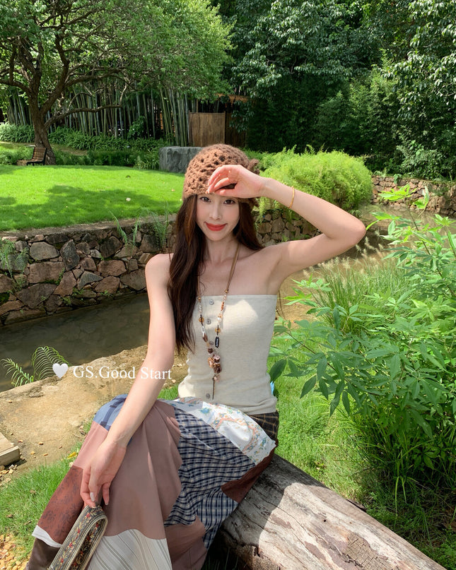 GS.GOOD START Essential Knit Tube Top