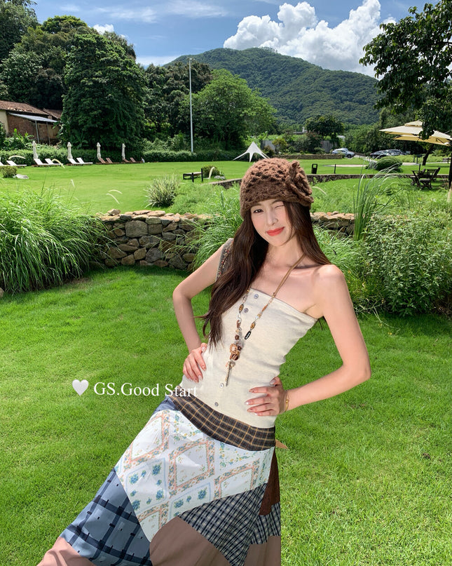 GS.GOOD START Essential Knit Tube Top