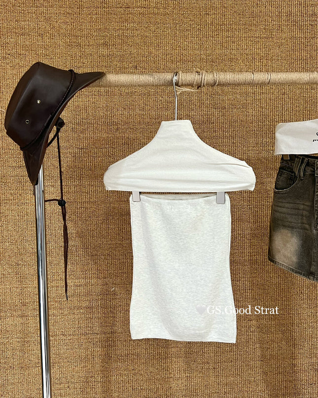 GS.GOOD START Essential Knit Tube Top