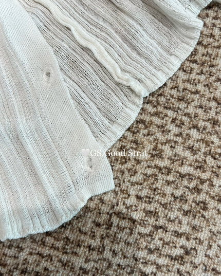 GS.GOOD START Pleated Knit Vest Top
