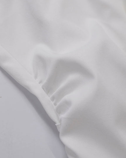 AIXILI Elegant V-Neck Waist-Tie Long Sleeve Shirt