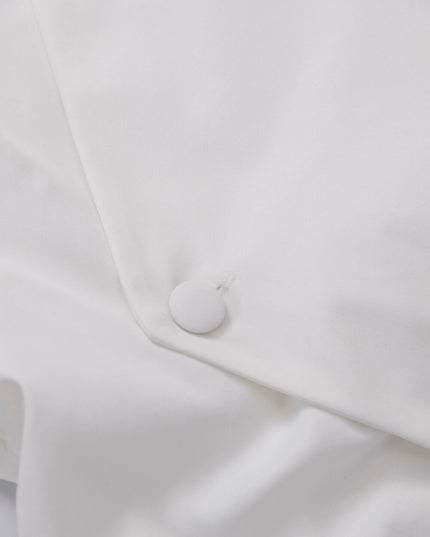 AIXILI Elegant V-Neck Waist-Tie Long Sleeve Shirt