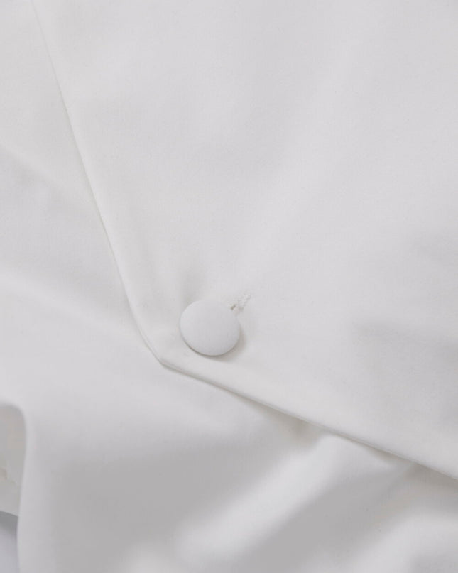 AIXILI Elegant V-Neck Waist-Tie Long Sleeve Shirt
