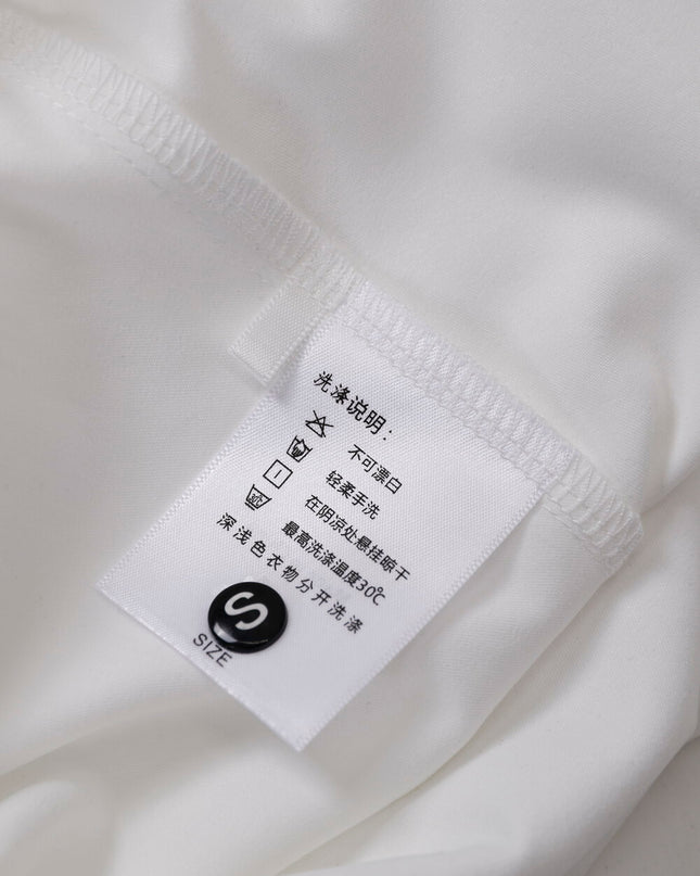AIXILI Elegant V-Neck Waist-Tie Long Sleeve Shirt