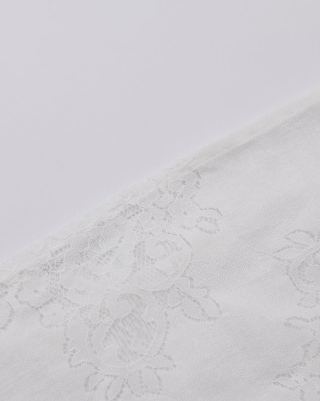 AIXILI French Romantic Lace Cutout Off-Shoulder Long Sleeve Blouse