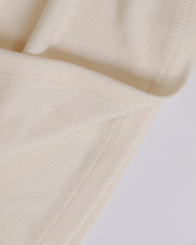 AIXILI Elegant V-Neck Ruched Knit Top with Flowing Tie