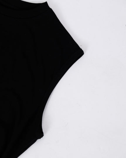AIXILI Minimalist Ruched Seamless Layered Look Sleeveless Dress