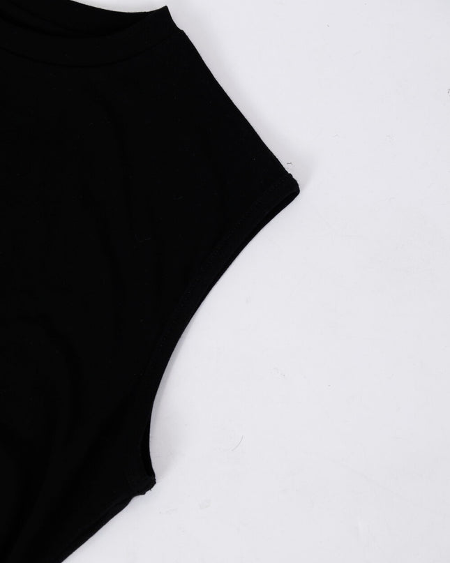 AIXILI Minimalist Ruched Seamless Layered Look Sleeveless Dress