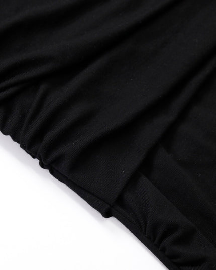 AIXILI Minimalist Ruched Seamless Layered Look Sleeveless Dress