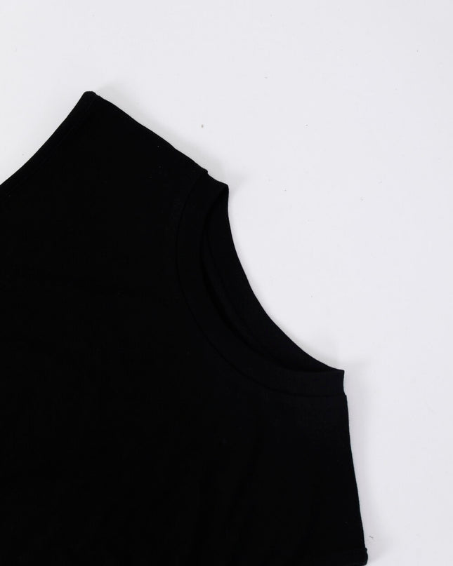 AIXILI Minimalist Ruched Seamless Layered Look Sleeveless Dress