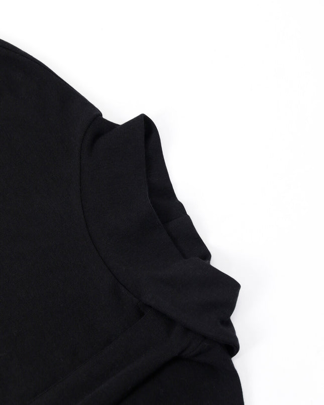 AIXILI Premium Asymmetrical Short-Sleeve Blouse with Ribbon